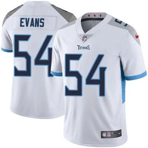 Men Tennessee Titans #54 Rashaan Evans Nike White Vapor Limited NFL Jersey